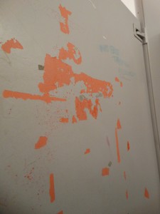 Graffiti on bathroomdoor