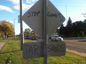 Figure 3: Stop Line 9! TAR SANDS